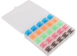 Spoline Per Macchina Da Cucire In Plastica Colorata Per Ricamo Con Scatola Di Immagazzinamento Per Quilting
