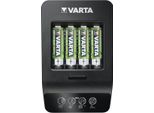 2X Varta 64757 Varta Lcd Smart Charger+ (Tipo 57684) Incl. 4X Aa 2100 Mah, Nero - Carica Contemporaneamente Fino A 4X Batterie Ricaricabili Aa O Aaa (Nimh)