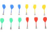 12 Pezzi Freccette Magnetiche Di Ricambio In Plastica Per Bersaglio Magnetico Bambini Adulti Giocattoli Rosso Verde Blu Giallo