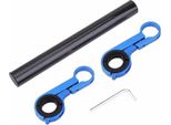 Supporto Per Manubrio Da Bicicletta Per Luce Bicicletta Torcia Tachimetro (Blu)