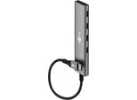 Goobay 76564 Slim Hub Usb A 4 Porte, Da USB-C™ A USB-C™, 5 Gbit/S, Grigio Chiaro, 0,115 M - Spina USB-C™ > 4X Presa USB-C™ (Usb 3.2)