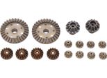 Set Di Ingranaggi Del Differenziale, Lega Di Polvere, Per Auto Rc Wltoys 144001/144002/124016-124019