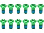 12Pcs Mountain Bike Disco Rotori Bulloni In Lega D'acciaio Bicicletta Bullone T25 M5X10 Mm Boltsgreen