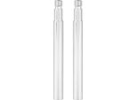 2Pcs 60 Mm Bicicletta Presta Valvola Extender Interno Pneumatico Valvola Extender (Argento)