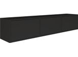 Selsey Framme - Mensola Tv Sospesa A Tre Ante, Nera, 150 Cm