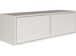 Selsey Framme - Scaffale Tv Sospeso Con Due Ante, Bianco, 100 Cm