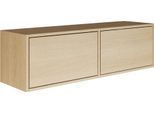 Selsey Framme - Pannello Tv Pensile A Due Ante, Rovere Effetto Legno, 100 Cm