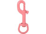 Gancio A Scatto Con Occhiello Girevole 90 Mm In Acciaio Inox 316 Di Grado Marino A Un'estremità -Trigger -Clip Per Immersioni Portachiavi Pet -LEASEN -Camera -Strap Rosa