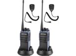Retevis C64 Walkie Talkie A Controllo Vocale, Radio A Lunga Portata, 2500 Mah, 64 Canali, Radio Portatile Con Microfono Altoparlante