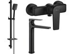 Mexen Lynx DQ62 Set Doccia, Nero - 745914DQ62-70