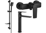 Mexen Lynx DF62 Set Doccia, Nero - 745914DF62-70