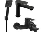 Mexen Royo R45 Set Vasca, Nero - 72203R45-70