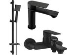 Mexen Royo DQ45 Set Da Bagno, Nero - 72203DQ45-70