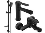Set Vasca Mexen Sabre DF62, Nero