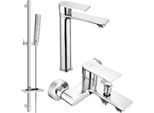 Mexen Royo DQ72 Set Da Bagno, Cromo - 72213DQ72-00