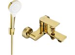 Mexen Royo R05 Rubinetto Da Bagno Con Set Doccia, Dorato - 7223R05-50