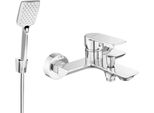 Mexen Alexa R62 Rubinetto Per Vasca Con Set Doccia, Cromo - 7123R62-00