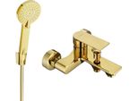 Mexen Royo R40 Rubinetto Da Vasca Con Set Doccia, Oro - 7223R40-50