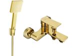 Mexen Royo R45 Rubinetto Da Bagno Con Set Doccia, Oro - 7223R45-50