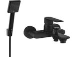 Mexen Royo R45 Rubinetto Da Vasca Con Set Doccia, Nero - 7223R45-70