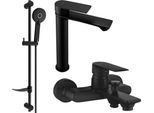 Mexen Royo DF40 Set Da Bagno, Nero - 72213DF40-70