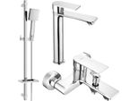 Mexen Royo DQ45 Set Da Bagno, Cromo - 72213DQ45-00