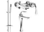 Mexen Estrella DQ02 Set Da Bagno, Cromato - 72313DQ02-00