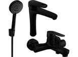 Mexen Kama R75 Set Da Bagno, Nero - 72513R75-70
