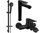 Mexen Pecos DQ40 Set Da Bagno, Nero - 72713DQ40-70