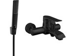 Mexen Pecos R72 Rubinetto Da Vasca Con Set Doccia, Nero - 7273R72-70