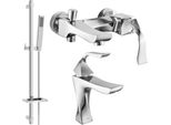 Mexen Estrella DQ02 Set Da Bagno, Cromo - 72303DQ02-00