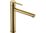 Mexen Elba Rubinetto Lavabo Alto, Oro - 74110-50