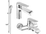 Mexen Pecos DS75 Set Da Bagno, Cromo - 72703DS75-00