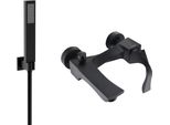 Mexen Estrella R02 Rubinetto Da Vasca Con Set Doccia, Nero - 7233R02-70