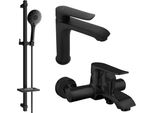 Mexen Pecos DQ40 Set Da Bagno, Nero - 72703DQ40-70