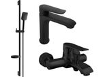 Mexen Pecos DS62 Set Vasca, Nero - 72703DS62-70