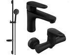 Mexen Kama DS75 Set Doccia, Nero - 72504DS75-70
