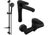Mexen Kama DF75 Set Doccia, Nero - 72514DF75-70