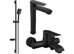 Mexen Pecos DS62 Set Da Bagno, Nero - 72713DS62-70