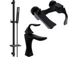 Mexen Estrella DQ02 Set Da Bagno, Nero - 72303DQ02-70