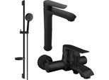 Mexen Pecos DS75 Set Da Bagno, Nero - 72713DS75-70