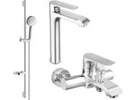 Mexen Pecos DS75 Set Da Bagno, Cromo - 72713DS75-00