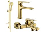Mexen Lynx DF40 Set Da Bagno, Dorato - 745903DF40-50