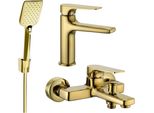 Mexen Lynx R62 Set Vasca Da Bagno, Dorato - 745903R62-50