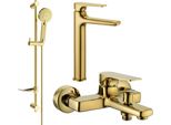 Mexen Lynx DF40 Set Da Bagno, Dorato - 745913DF40-50