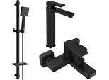 Mexen Mino DQ45 Set Da Vasca, Nero - 72413DQ45-70