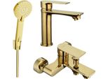 Mexen Royo R40 Set Vasca Da Bagno, Dorato - 72203R40-50