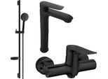 Mexen Pecos DS75 Set Doccia, Nero - 72714DS75-70