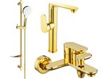 Mexen Milo DF05 Set Da Bagno, Dorato - 713153DF05-50
