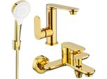 Mexen Milo R05 Set Vasca, Dorato - 713053R05-50